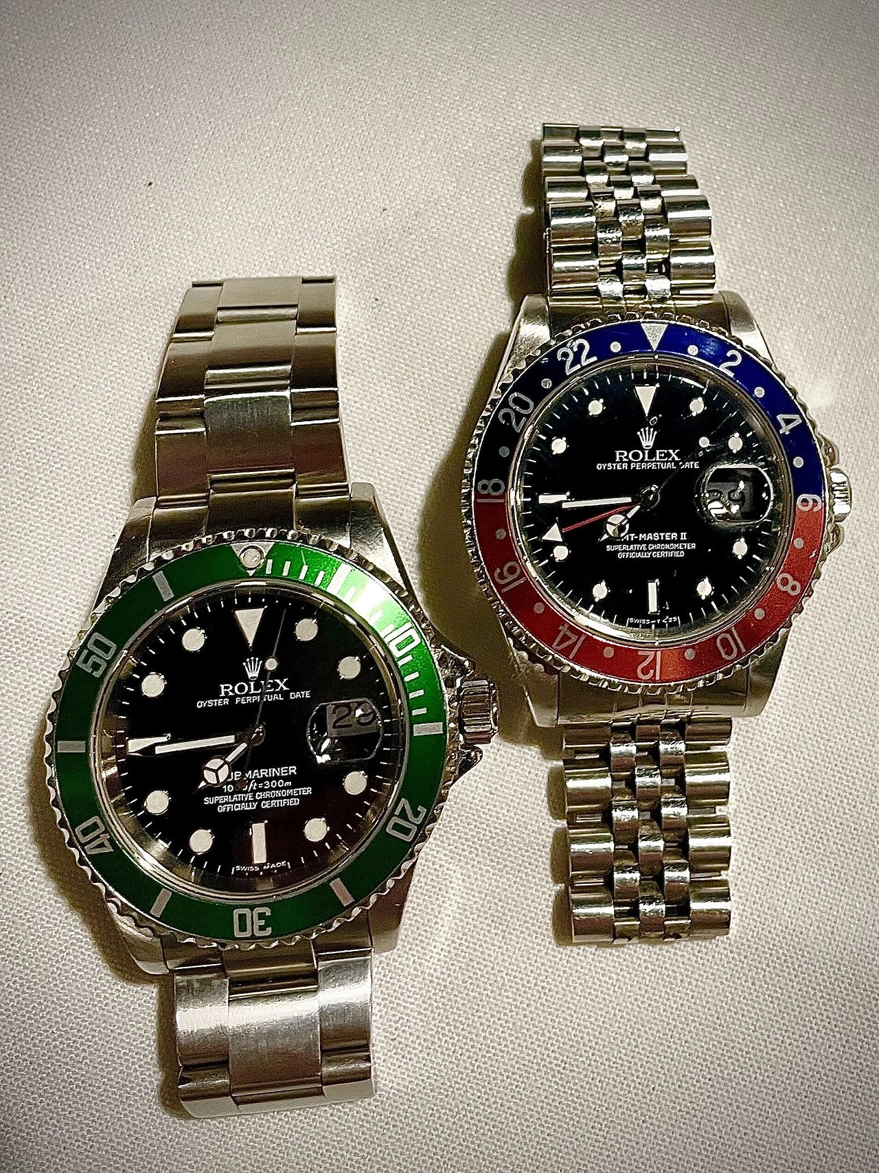 Rolex Submariner and GMT Master II